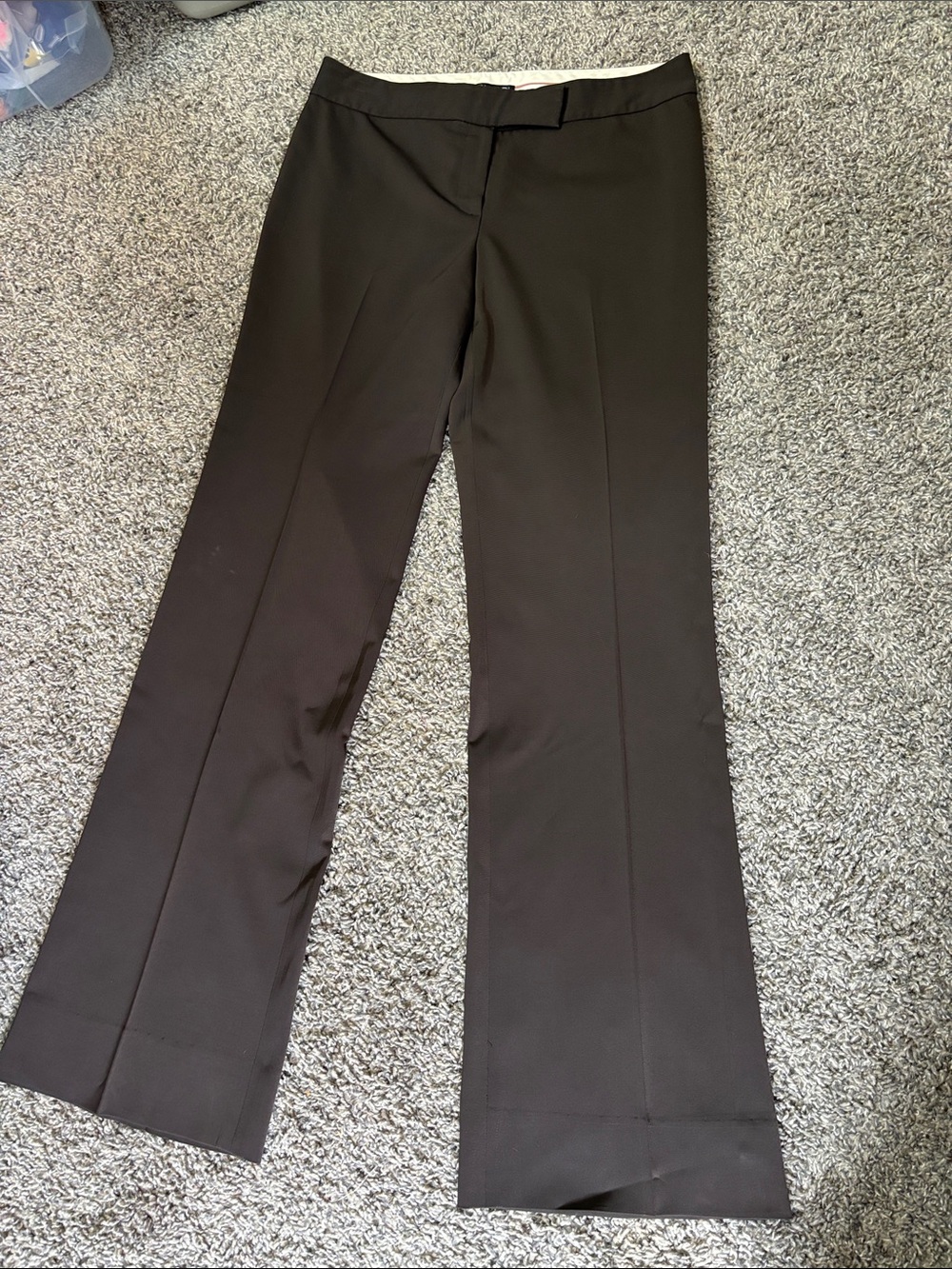 Tahari Brown Boot-Cut Dress Pants